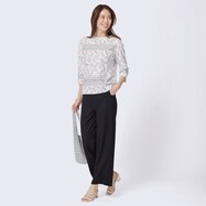 【N+商品】ＵＶカットニットストレートパンツ　(23132)