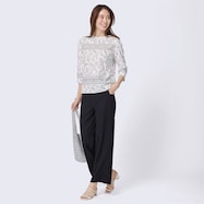 UVカットニットストレートパンツ (23132)