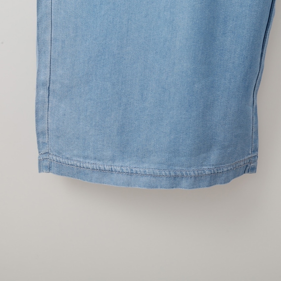 接触冷感シャンブレーライトデニムパンツ (23146) 4枚目画像