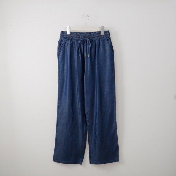 接触冷感シャンブレーライトデニムパンツ　(23146) 1枚目画像