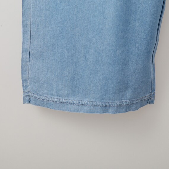 接触冷感シャンブレーライトデニムパンツ　(23146) 4枚目画像