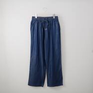 接触冷感シャンブレーライトデニムパンツ　(23146)