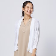 透かし編みVネックカーディガン (83113)