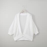 透かし編みＶネックカーディガン　(83113)