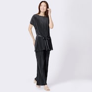 プリーツストレートパンツ (23140)