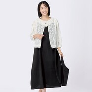 【N+商品】ワッシャーサテンジャンパースカート　(43117)