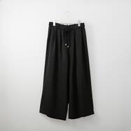 ワッシャーサテンワイドパンツ　(23143)