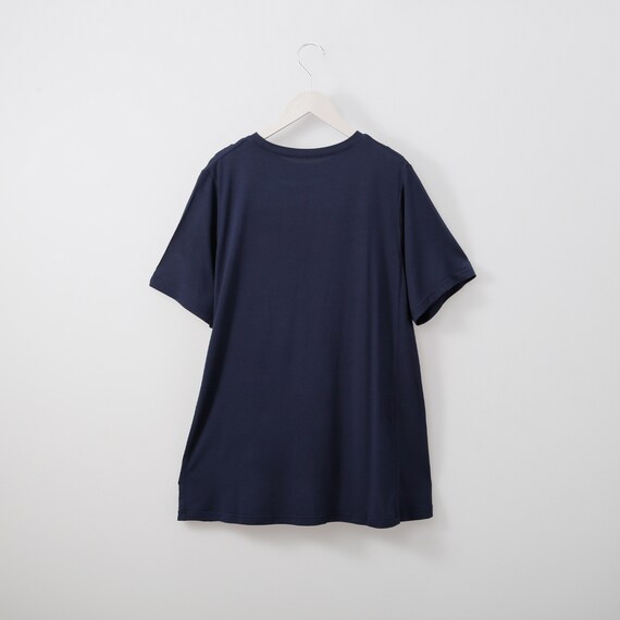 とろみ素材のひんやりリラックスルームウェアプルオーバー　(Z3117) 2枚目画像