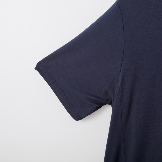 とろみ素材のひんやりリラックスルームウェアプルオーバー　(Z3117) 5枚目画像