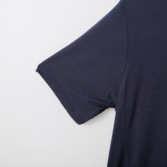 とろみ素材のひんやりリラックスルームウェアプルオーバー (Z3117) 5枚目画像