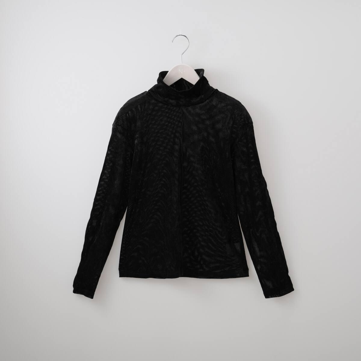 【BLACK】<H>シアーベロア プルオーバー サマーシアーベロアクルーネックプルオーバー MONO-MART│MONO-MART