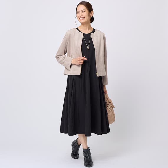 ストレッチスウェード調ブルゾン (14100) 2枚目画像