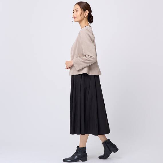 ストレッチスウェード調ブルゾン　(14100) 3枚目画像