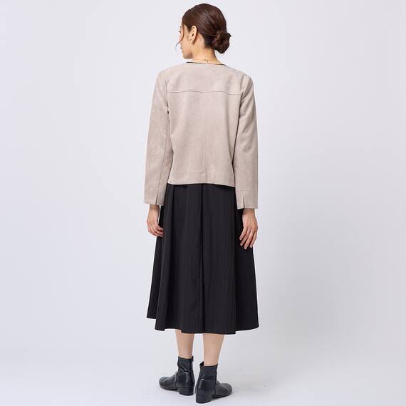 ストレッチスウェード調ブルゾン　(14100) 4枚目画像