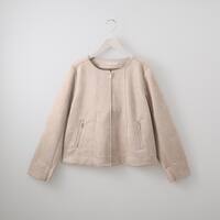 ストレッチスウェード調ブルゾン　(14100)