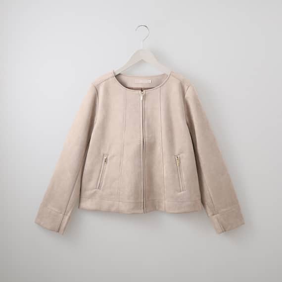 ストレッチスウェード調ブルゾン (14100) 5枚目画像