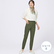 マジックベルトストレッチパンツサマーライト ショート丈 (24106)