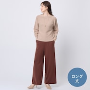 ソフトストレッチセミワイドパンツ ロング丈 (24104)