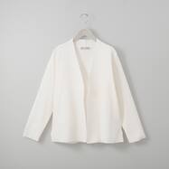 軽量速乾ノーカラーニットジャケット　(14107)