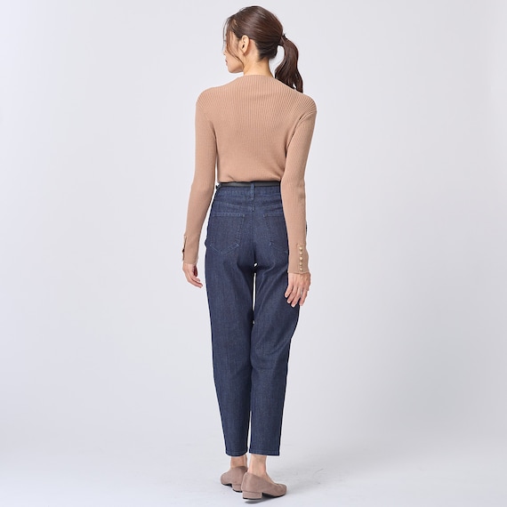 しっとり柔らかニットリブプルオーバー (74105) 4枚目画像