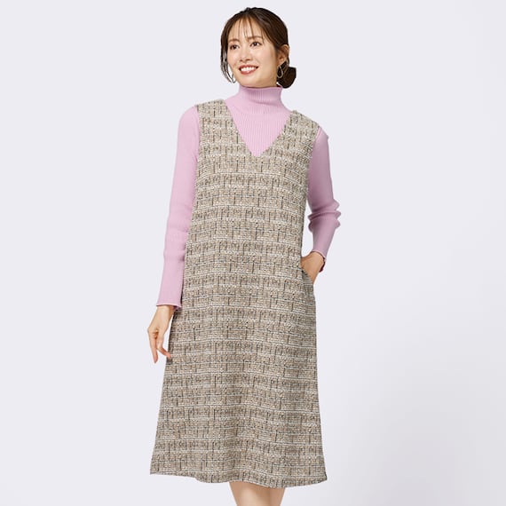 ラメラインボトルネックプルオーバー (74106) 3枚目画像