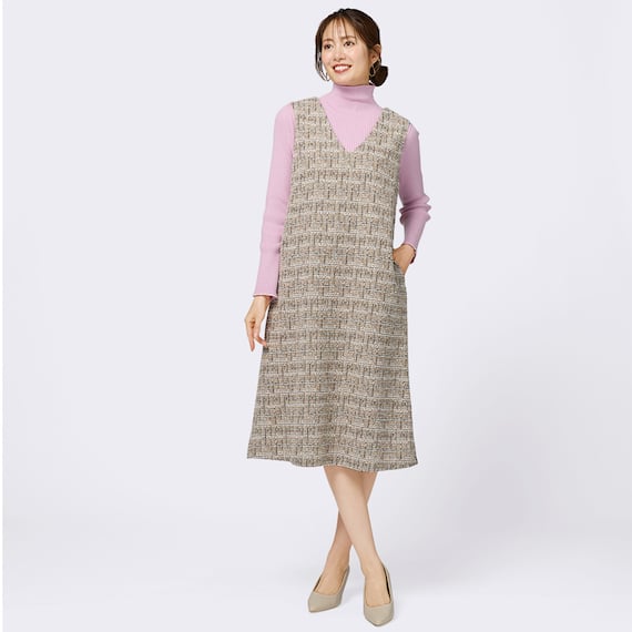 ラメラインボトルネックプルオーバー (74106) 4枚目画像