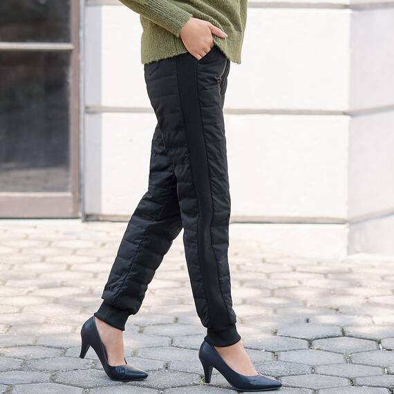 前後両面ダウンパンツ　レギュラー丈　(24113) 2枚目画像