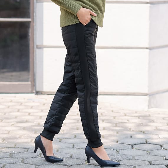 前後両面ダウンパンツ レギュラー丈 (24113) 2枚目画像