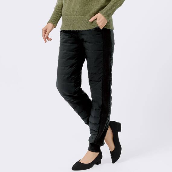 前後両面ダウンパンツ　レギュラー丈　(24113) 4枚目画像