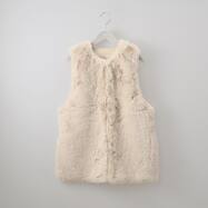 フェイクファーミドルジレ　(04104)