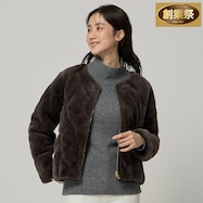 リバーシブルフェイクファーキルティングコート (04102)【期間限定価格:11/27~1/5まで】