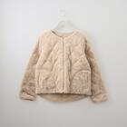 リバーシブルフェイクファーキルティングコート (04102) 6枚目画像