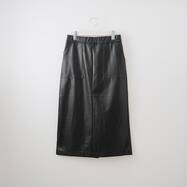ストレッチレザー調ストレートスカート　(34105)