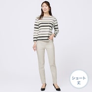 マジックベルトストレッチパンツ ショート丈 (24117)