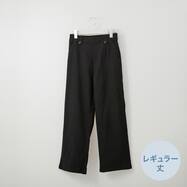 ハイパーストレッチ美ストレートパンツレギュラー丈　(24123)