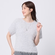 シャギーラメニットプルオーバー (74113)