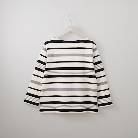 パネルボーダー7分袖プルオーバー (64111) 2枚目画像