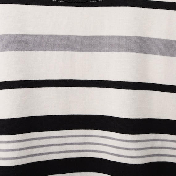 パネルボーダー7分袖プルオーバー (64111) 3枚目画像