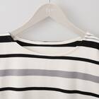 パネルボーダー７分袖プルオーバー　(64111) 4枚目画像