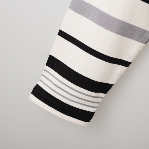 パネルボーダー７分袖プルオーバー　(64111) 5枚目画像