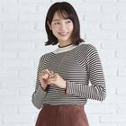 ボーダーボトルネックプルオーバー (74114) 1枚目画像