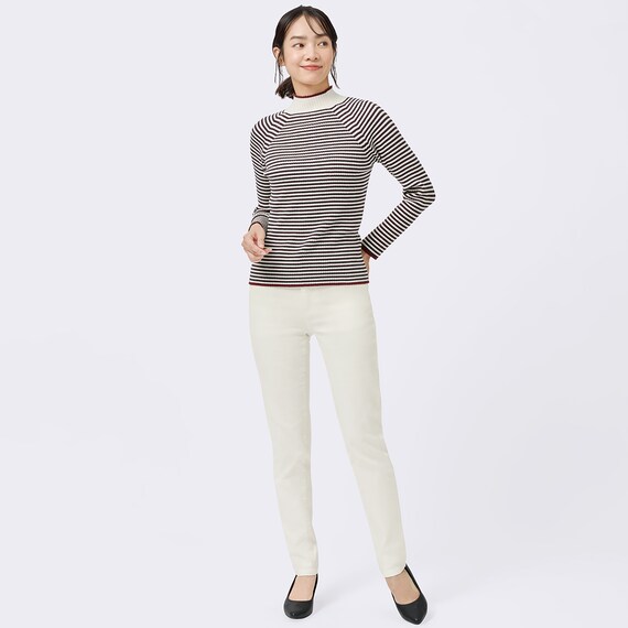 ボーダーボトルネックプルオーバー　(74114) 4枚目画像