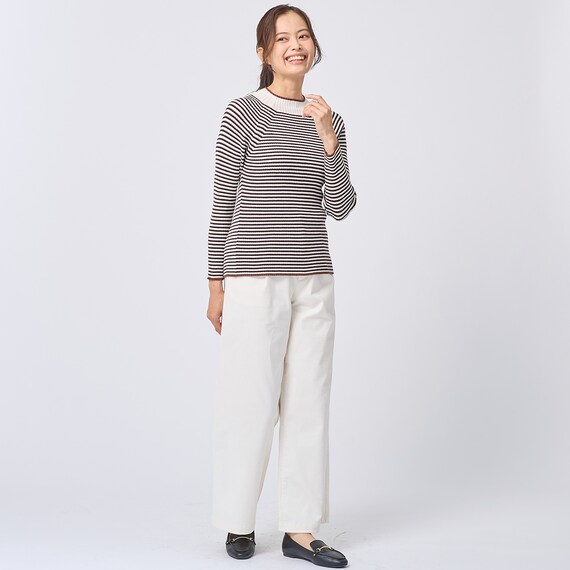 ボーダーボトルネックプルオーバー (74114) 6枚目画像