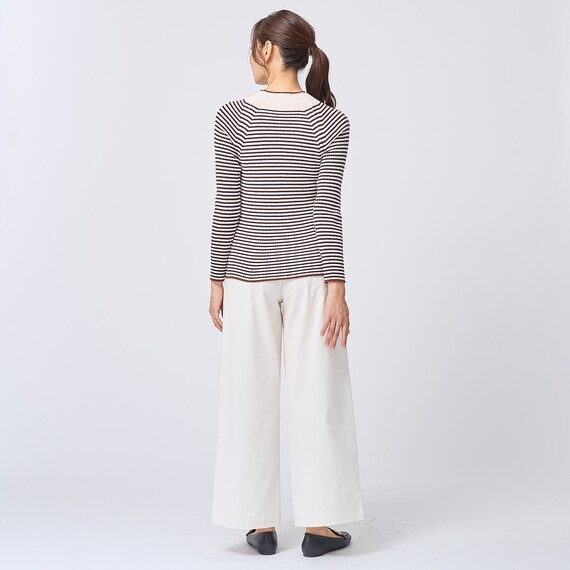 ボーダーボトルネックプルオーバー　(74114) 8枚目画像