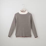 ボーダーボトルネックプルオーバー　(74114)　(74127)