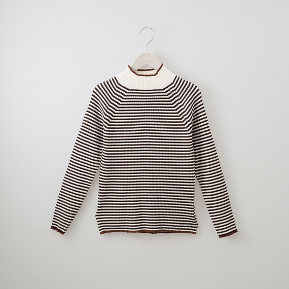 ボーダーボトルネックプルオーバー (74114) 9枚目画像