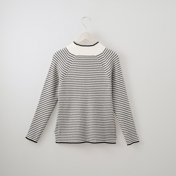 ボーダーボトルネックプルオーバー (74114) 10枚目画像