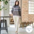 抗菌防臭生地使いあったかダウンパンツ　ショート丈　(24107) 16枚目画像