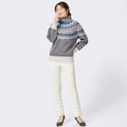 抗菌防臭生地使いあったかダウンパンツ ショート丈 (24107) 18枚目画像