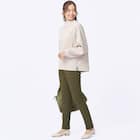 抗菌防臭生地使いあったかダウンパンツ ショート丈 (24107) 31枚目画像